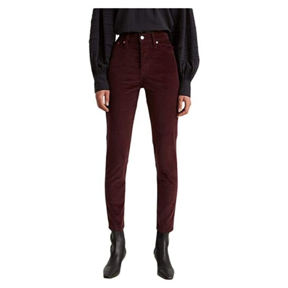 Levi's Women's Skinny Wedgie Jeans malbec moleskin Size 32